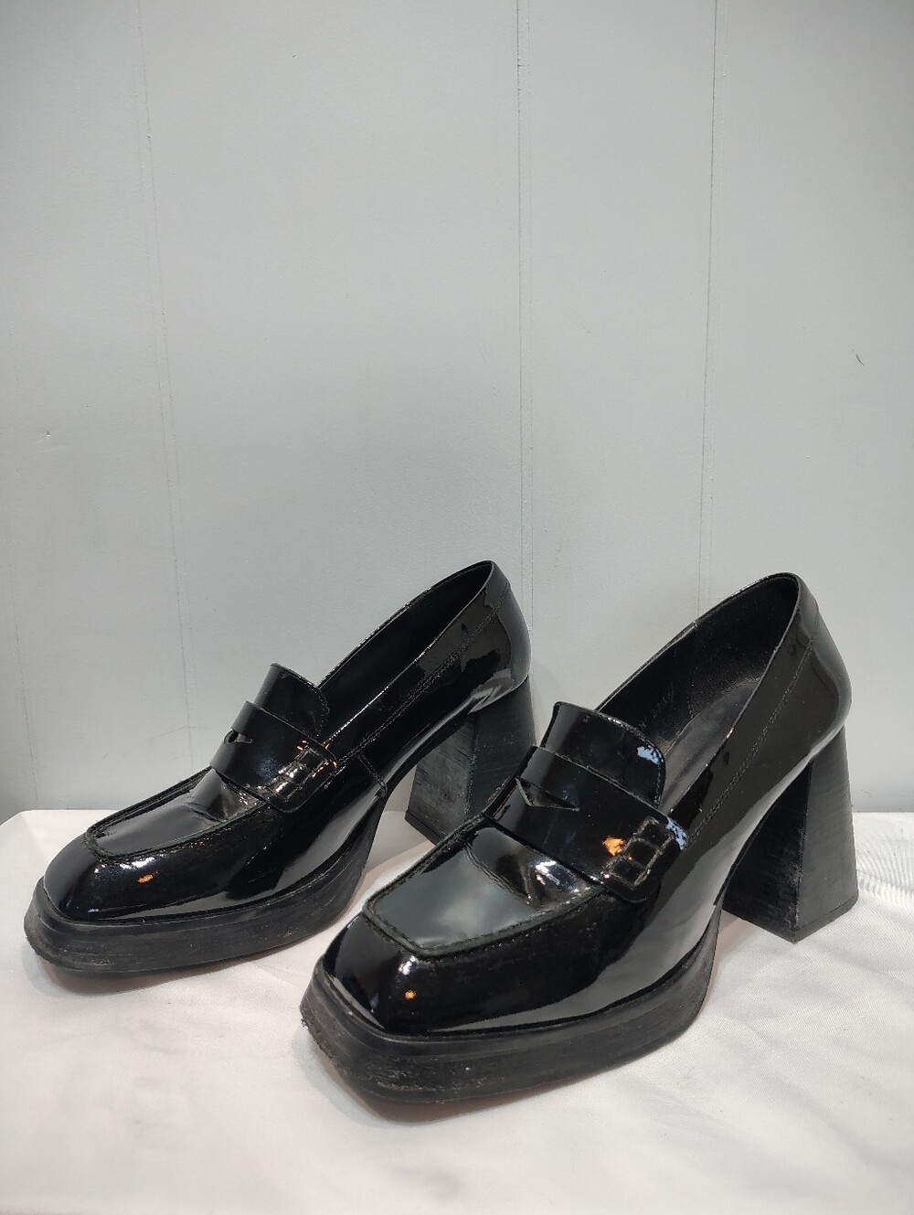 ALOHAS Take Off Heeled Loafers Black Size 9 - Picture 2 of 9